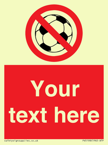 Custom No Ball Games Sign